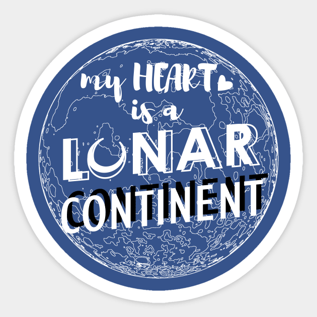 lunar continent Sticker by errol5cross